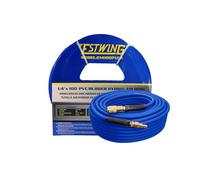 Estwing E14100PVCR - Tubo flessibile per aria ibrida in PVC/gomma, con raccordi in ottone, 6,3 x 3,5 cm