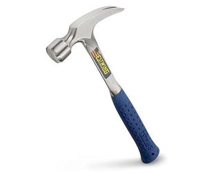 Estwing E3/22SMR - Martello per inquadramento con punta a fenditoia dritta, manico in vinile blu, peso 620 g