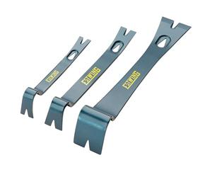 ESTWING Set di 3 leve di leva - 14 cm, 19 cm e 25,4 cm, estrattori per unghie con lame larghe e sottili e struttura in acciaio forgiato - PB3PC, blu