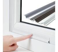 Esufeir 315inch Bianco Paraspifferi Porte e Finestre Scorrevoli Legno Alluminio,Schiuma Paraspifferi Finestre Insonorizzare Porta,Striscia di tenuta Isolante Acustico per Porte e Isolamento Finestre