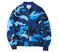 EsUkar Giubbotto Bomber Da Pilota Militare Militare Ma1 Mimetico Giacca Da Baseball Tattica Mimetica Giacca Da Baseball Vintage Con Zip Cargo Con Tasche Per S-Xxl,Blu Mimetico,M