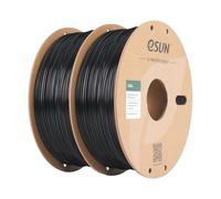 eSUN ASA+ Filamento 1,75 mm, filamento per stampante 3D resistente alle intemperie per parti funzionali esterne, filamento di stampa 3D da 1 kg per stampanti 3D (Nero+2KG, 2KG)