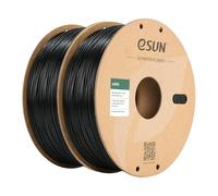 eSUN ASA Filamento 1,75 mm, filamento per stampante 3D resistente alle intemperie per parti funzionali esterne, 1 kg per bobina, 2 bobine per stampanti 3D, nero