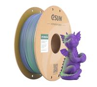 eSUN Filamento opaco a doppio colore, filamento PLA opaco da 1,75 mm, struttura smerigliata, bobina da 1 kg (2,2 libbre) Filamento di stampa 3D per stampanti 3D, Verde viola
