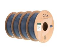 eSUN Filamento per Stampante 3D PLA Opaco Aggiornato, Filamento PLA Opaco da 1.75mm, 1 kg per bobina, 4 bobine per stampanti 3D, Grigio scuro