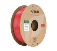 eSUN Filamento PETG+HS 1,75 mm, 1 kg (2,2 libbre), Rosso solido, alta velocità, precisione +/- 0,03 mm