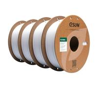 eSUN Filamento PLA 1,75 mm, filamento di Basic PLA per stampante 3D Precisione dimensionale +/- 0,03 mm, 1 kg per bobina, 4 bobine di filamento 3D per stampa 3D, Bianco Freddo
