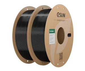 eSUN Filamento PLA 1,75 mm, filamento di Basic PLA per stampante 3D Precisione dimensionale +/- 0,03 mm, 1 kg per bobina, 2 bobine di filamento 3D per stampa 3D, Nero