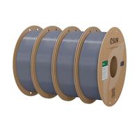 eSUN Filamento PL 1.75mm, Filamento 3D PLA Plus 4kg Grigio | Migliore tenacità e precisione +/- 0,03 mm. Più resistente del PLA standard. Ottima adesione per stampante 3D.