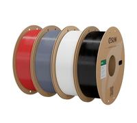 eSUN Filamento PL 1.75mm, Filamento PLA Plus 4kg Rosso Grigio Bianco Nero | Migliore tenacità e precisione +/- 0,03 mm. Più resistente del PLA standard. Ottima adesione per stampante 3D.