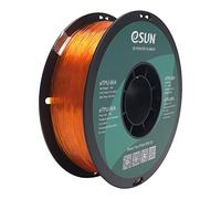 eSUN Filamento TPU Flessibile 1.75mm, Filamento per Stampante 3D TPU-95A, Precisione Dimensionale +/- 0.05mm, Bobina da 1kg (2.2 libbre) Filamento per Stampa 3D per Stampanti 3D, Arancia Trasparente