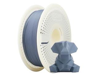 eSUN Matte PLA Kit di filamento di ricarica e bobina, PLA opaco senza bobina da 1,75 mm e filamento rimovibile eSpool+, bobina da 1 kg (2,2 libbre) di filamento di stampa 3D, Grigio scuro