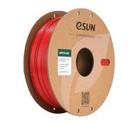 eSUN PETG 1,75 mm Filamento PETG+HS, precisione dimensionale ±0,03 mm, bobina da 1 kg, filamento ad alta velocità per stampante 3D, rosso fuoco