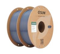 eSUN PETG Basic Filamento 1,75 mm, alta tenacità, 1 kg per bobina, 2 rotoli di materiale di stampa per stampanti 3D, Grigio-2KG