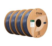eSUN PLA+ filamento 1,75 mm, filamento per stampante 3D PLA Plus, 1 kg per bobina, 4 bobine di filamento di stampa 3D per stampante 3D, Grigio
