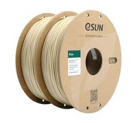 eSUN PLA+ filamento 1,75 mm, filamento per stampante 3D PLA Plus, precisione dimensionale +/- 0,03 mm, 1 kg per bobina, 2 bobine di filamento di stampa 3D per stampante 3D, Bianco Osso