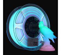 eSUN PLA Filamento Bagliore per Stampante 3D, Filamento Arcobaleno Bagliore nell'oscurità da 1,75mm, Bobina da 1kg (2,2 libbre) Filamento per Stampa 3D,Arcobaleno Luminoso Multicolore