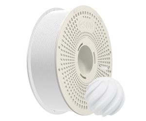 eSUN PLA+ Kit di filamento di ricarica e bobina, PLA Plus senza bobina di ricarica da 1,75 mm e filamento rimovibile eSpool+, 1 kg (2,2 libbre) per stampanti 3D, Bianco Freddo