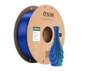 eSUN PLA Magico di Seta Filamento 1.75mm,Filamento per Stampante 3D a Doppio Colore Seta PLA,Precisione Dimensionale +/-0.05mm, Bobina da 1kg Filamento per Stampa 3D per Stampanti 3D,Seta Verde Blu