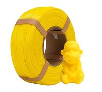 eSUN PLA+ Refill Filamento di ricarica 1,75 mm, filamento di ricarica PLA Plus senza spago per stampa 3D, precisione dimensionale +/- 0,03 mm, 1 kg (2,2 libbre) per stampanti 3D, Giallo