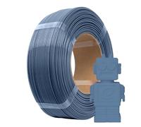eSUN PLA Refill Filamento di ricarica 1,75 mm, filamento di stampa 3D senza spago Precisione, bobina da 1 kg (2,2 libbre) Filamento PLA veloce per stampanti ad alta velocità, Grigio