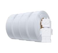 eSUN PLA Refill Filamento di ricarica 1,75 mm, filamento di stampa 3D senza spago Precisione, precisione dimensionale +/- 0,03 mm, 1 kg per bobina, 4 bobine per stampanti 3D,Bianco freddo-4KG