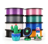 eSUN Set di filamenti PETG Basic per stampanti 3D, 8 bobine da 250 g (totale 2 kg)