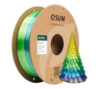 eSUN Silk Rainbow PLA Filament 1.75mm, filamento setoso multicolore per stampanti 3D PLA, colore sfumato che cambia bobina da 1KG (2.2 LBS) per stampanti 3D, Foresta Arcobaleno