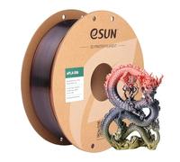 eSUN Silk Rainbow PLA Filament 1.75mm, filamento setoso multicolore per stampanti 3D PLA, colore sfumato che cambia bobina da 1KG (2.2 LBS) per stampanti 3D, Alba Arcobaleno