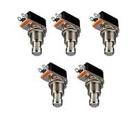 ESUPPORT Chitarra Effetti Pedale Box Momentary SPST Pulsante Stomp Interruttore a pedale Pulsante Confezione da 5