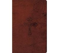 ESV Compact Bible (TruTone, Walnut, Weathered Cross Design)