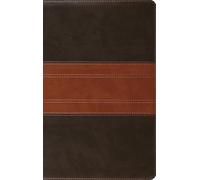 ESV Giant Print Personal Size Bible, Red Letter, Indexed (TruTone, Forest/Tan, Trail Design)