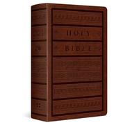 ESV Giant Print Personal Size Bible, Red Letter (TruTone, Brown, Engraved Mantel Design)