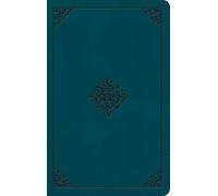 ESV Giant Print Personal Size Bible, Red Letter (TruTone, Deep Teal, Emblem Design)
