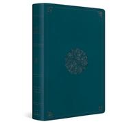ESV Giant Print Personal Size Bible, Red Letter (TruTone, Deep Teal, Emblem Design)