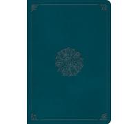 ESV Giant Print Thinline Bible, Red Letter (TruTone, Deep Teal, Emblem Design)