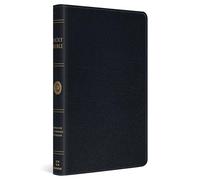ESV Large Print Thinline Bible (Genuine Leather, Black)