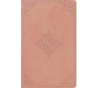 ESV Large Print Value Thinline Bible (TruTone, Blush Rose, Fleur-de-lis Design)