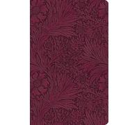 ESV Large Print Value Thinline Bible (TruTone, Raspberry, Floral Design)