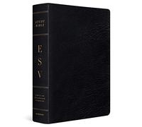 ESV Study Bible, Large Print, Thumb Indexed (Genuine Leather, Black)
