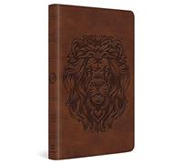 ESV Thinline Bible, Red Letter (TruTone, Brown, Royal Lion Design)