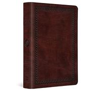ESV Value Large Print Compact Bible (TruTone, Mahogany, Border Design)