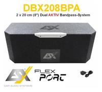ESX DBX208BPA 2x8 “ (20 CM) Doppio Passa-Banda Sistema 800 Watt Subwoofer Subbox