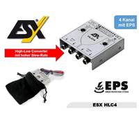 ESX HLC4 4-Kanal Alta Bassa Adattatore Convertitore per Oem-Radios Con Eps