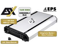 ESX HXE2000.1Dv2 Mono 1 Canale Classe D Digital Amplificatore 2000 Watt per Auto