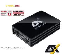 ESX Q-FOURv3-24V 4-Kanal Digitale Amplificatore 24V per Camion,Camion,Bus