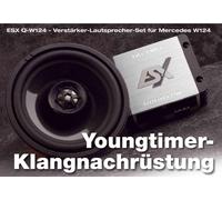 ESX Q-W124 Amplificatore Altoparlante Set Mercedes Benz W124 +
