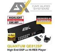 ESX QE812SP Dsp 12-Kanal Sound Processor Quantum Digitale Full HD Audio Player