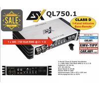ESX Ql750.1 Bassi Mono 1-Kanal Amplificatore Auto