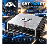 ESX QMX-TWO-BT Mini Amplificatore Digitale 2 Canali con Ricevitore...